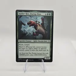 PreRelease MTG NM Magic The Gathering Spiderma Spider-Rex, Daring Dino 116 - Image 1