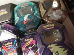 Pokemon TCG Card Poke Tins, Lot of 20, Various Styles Sizes Empty, No Cards - Image 5