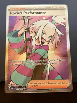 Roxie's Performance 112/086 ME04: Chaos Rising Ultra Rare Pokemon Card - Image 1