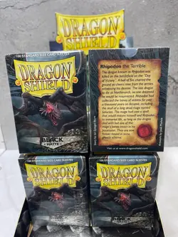 Dragon Shield BLACK (6) packs 100 ct. Matte Card Sleeves (AT-11002) - Image 2