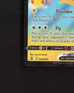 Flying Pikachu V 006/025 Celebrations Stamped Ultra Rare Holo Pokemon Card NM - Image 5