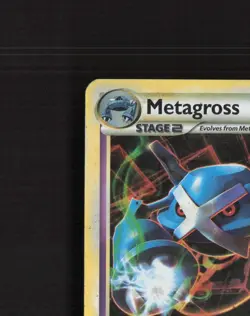 Metagross 4/95 Unleashed Cracked Ice Holo Rare Pokemon Card DMG - Image 3