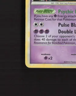 Metagross 4/95 Unleashed Cracked Ice Holo Rare Pokemon Card DMG - Image 5