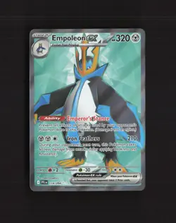 Empoleon ex 114/094 Phantasmal Flames Full Art Ultra Rare Holo Pokemon Card NM - Image 1