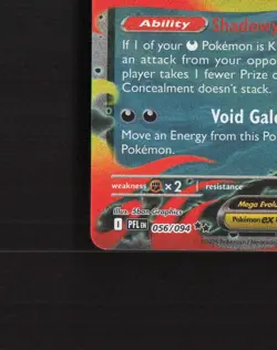 Mega Gengar ex 056/094 Phantasmal Flames Ultra Rare Holo Pokemon Card NM - Image 5