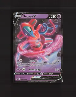 Deoxys V SWSH266 Sword & Shield Black Star Promo Holo Pokemon Card NM - Image 1