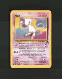 Mew 8 Wizards Black Star Promos Pokemon Card DMG - Image 1