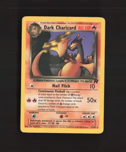 Dark Charizard 21/82 WOTC Team Rocket Rare Pokemon Card MP - Image 1