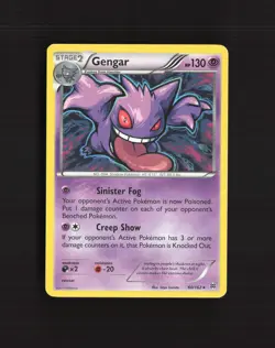 Gengar 60/162 BREAKthrough Rare Pokemon Card LP - Image 1