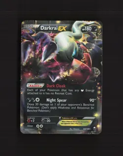 Darkrai EX 63/108 Dark Explorers Rare Holo Pokemon Card DMG - Image 1