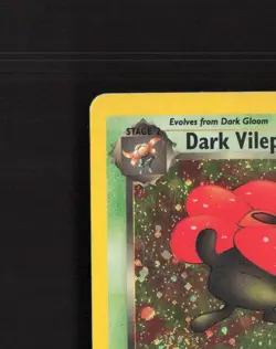 Dark Vileplume 30/82 Team Rocket Rare Holo Pokemon Card DMG - Image 3