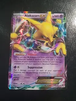 Alakazam EX 25/124 Pokemon Card XY Fates Collide Pokemon TCG NM - Image 1