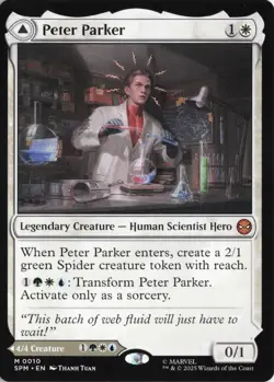 Peter Parker / Amazing Spider-Man #10 Mythic Rare - Marvel's SPM MTG PACK FRESH - Image 1