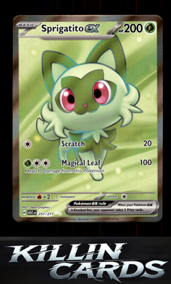 Sprigatito ex 251/217 Pokemon Ultra Rare ME: Ascended Heroes Card NM - Image 1