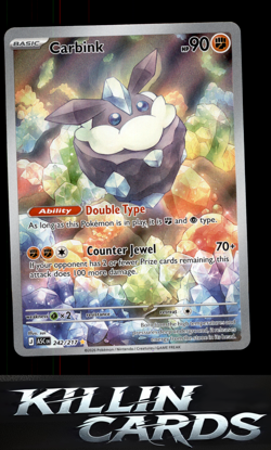 Carbink - 242/217 242/217 Pokemon Illustration Rare ME: Ascended Heroes Card NM - Image 1