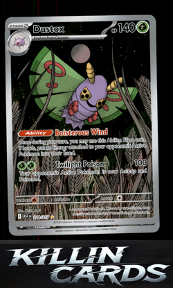 Dustox - 220/217 220/217 Pokemon Illustration Rare ME: Ascended Heroes Card NM - Image 1