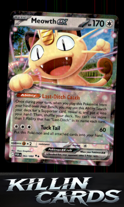 Meowth ex - 062/088 062/088 Pokemon Double Rare ME03: Perfect Order Card NM - Image 1