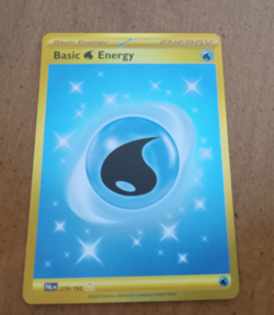 Pokemon Gold Basic Water Energy TCG Paldea Evolved Holo Hyper Rare Card 279/193 - Image 1