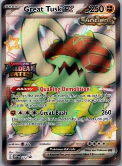 Great Tusk ex 072 Holo Promo Miscellaneous Cards & Products Pokemon Holo NM - Image 1