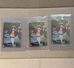 3 X Grevin Paris One Piece CCG Monkey D. Luffy Promo Card - new Mint!! - Image 1