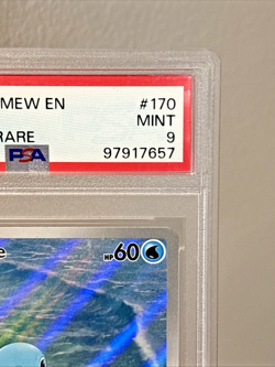 PSA 9 2023 POKEMON MEW EN #170 SQUIRTLE ILLUSTRATION RARE ~ AWESOME CARD!!! - Image 3