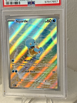 PSA 9 2023 POKEMON MEW EN #170 SQUIRTLE ILLUSTRATION RARE ~ AWESOME CARD!!! - Image 5