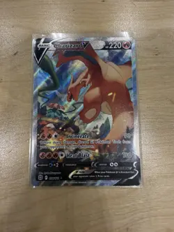 Pokemon Charizard V 154/172 Brilliant Stars Full Art Card Near Mint Alt Art - Image 1