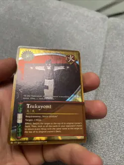 Naruto Card Ccg Tcg - Tsukuyomi Wavy Foil Unlim 117 Nm - Image 2