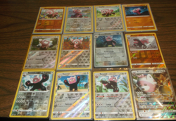 POKEMON 12 CARD EVOLUTION TYPE CHARACTER LOT STUFFUL/BEWEAR, NO DUPES - Image 3