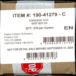 6x SV Stellar Crown SEALED SV07 Booster Box (CASE of AUTHENTIC Pokemon Cards) - Image 1