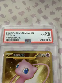 Pokemon Mew EX TCG Scarlet & Violet Hyper Rare Holo Card 2023 - Image 2