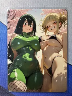 Tsuyu “froppy” & Toga My Hero Academia ACG Goddess Story Waifu Anime Custom Card - Image 1