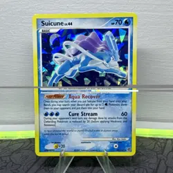 2007 Pokemon Suicune Secret Wonders Cracked Ice Holo Bleed Promo Card 19/132 NM - Image 1