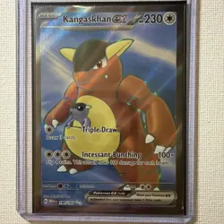 Pokemon TCG Scarlet & Violet Kangaskhan EX 190/165 Ultra Rare Full Art Holo Card - Image 1