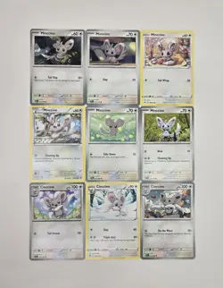 Pokemon Card Lot Of 9 Various Minccino Cinccino Collection - Image 1