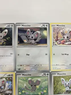 Pokemon Card Lot Of 9 Various Minccino Cinccino Collection - Image 4