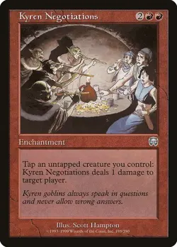 MTG Mercadian Masques --- KYREN NEGOTIATIONS --- Uncommon! NM! Magic Gathering! - Image 1