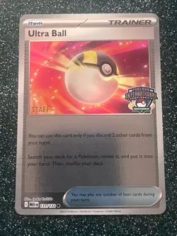Ultra Ball 131/132 NAIC Promo Staff Card - Image 1