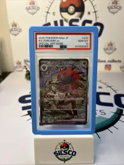 PSA 10 N's Zoroark ex SAR 242/193 M2a MEGA Dream ex Pokemon Card Japanese 2025 - Image 1