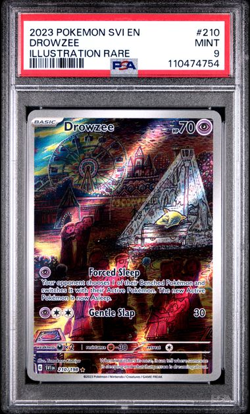 Drowzee 210 Illustration Rare Svi En-scarlet & Violet Pokemon PSA 9 - Image 1