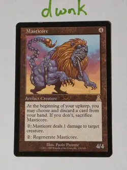MTG Magic the Gathering - Urza's Destiny Masticore - MP - #134 FREE Shipping - Image 1