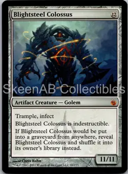 MTG SkeenAB Blightsteel Colossus Mirrodin Besieged NM - Image 1