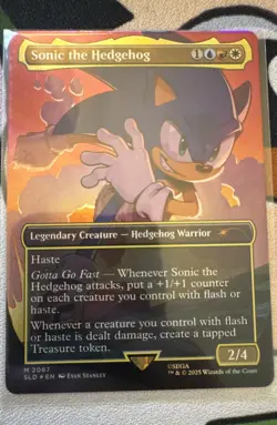 Sonic the Hedgehog (Rainbow Foil) Secret Lair Drop Foil - Image 1