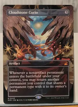 Mtg CLOUDSTONE CURIO ANIME BORDERLESS NM Ravnica Remastered 0443 -Argo- - Image 1