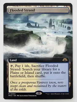 Flooded Strand Extended Art - Modern Horizons 3 MTG Magic the Gathering - Image 1
