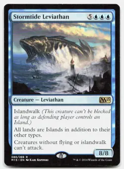 Stormtide Leviathan 80 Rare Magic 2015 (M15) Magic: The Gathering Lightly Played - Image 1