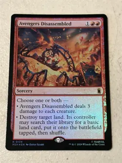 mtg foil Avengers Disassembled, Marvel Super Heroes, unplayed - Image 1