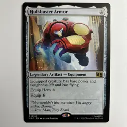 Hulk Buster Armor (MSC 107 Rare) MTG Commander: Marvel Super Heroes - Image 1