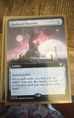 Darksteel Monolith (Extended Art) Commander Masters Regular - Image 1