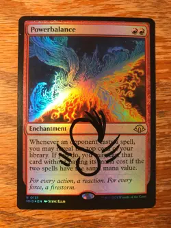 Magic the Gathering MTG foil Powerbalance Modern Horizons 3 signed NM - Image 2